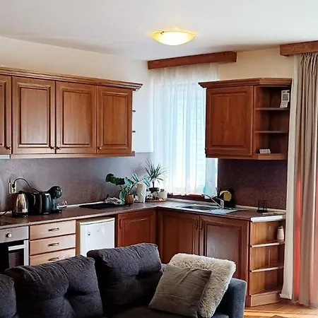 Stylish Wooden With Terrace In Pirin Golf Hotel&spa Complex Apartman